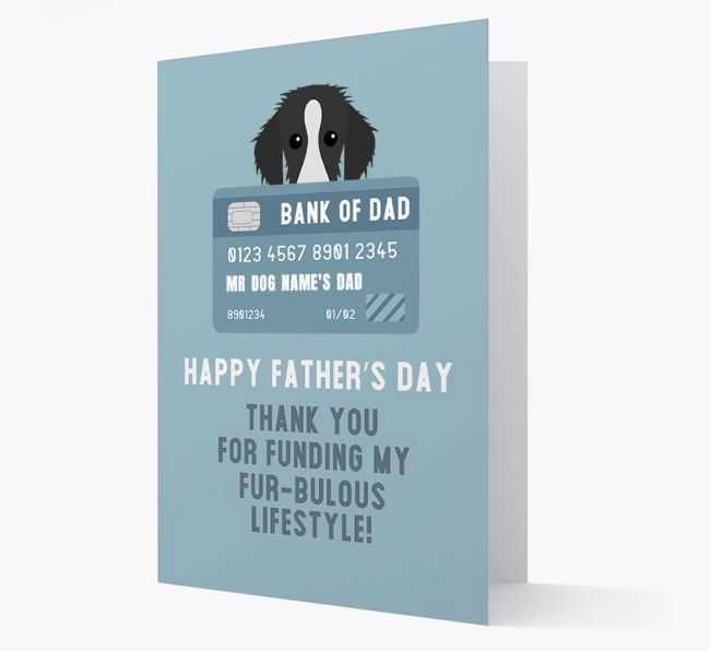 Personalized 'Bank of Dad' Card with {breedFullName} Icon